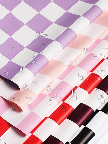 Checkerboard Waterproof Wrapping Paper