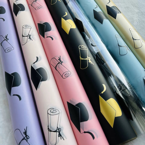 Graduation Foggy Waterproof Wrapping Paper