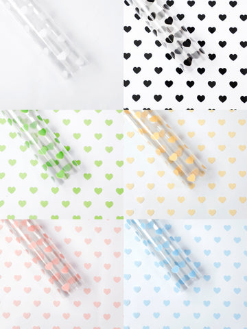 Little Heart Clear Wrapping Paper