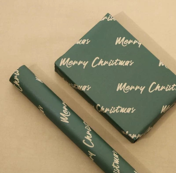 Merry Christmas Kraft Wrapping Paper