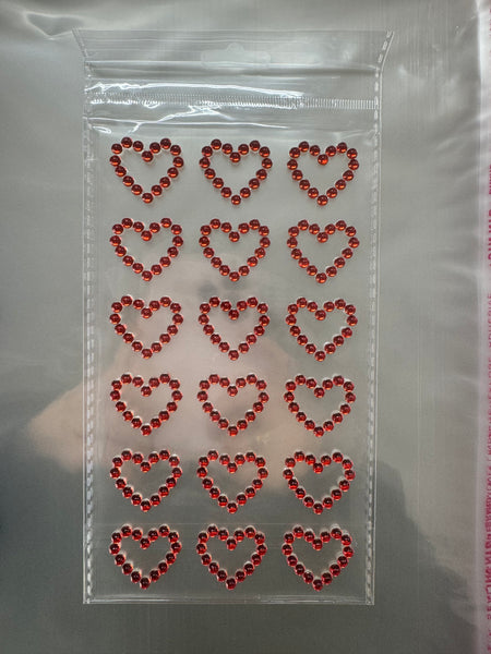 Heart Frame Rhinestone Sticker