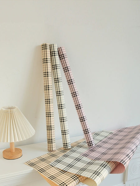 The Burb Check Print Wrapping Paper