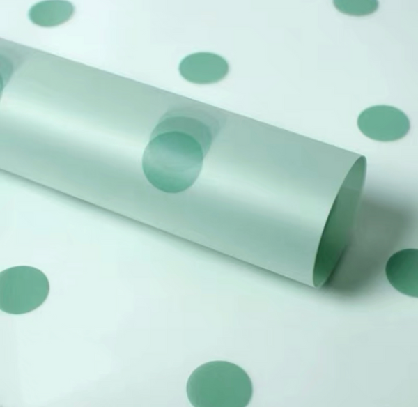 Foggy Polka Dot Waterproof Wrapping Paper