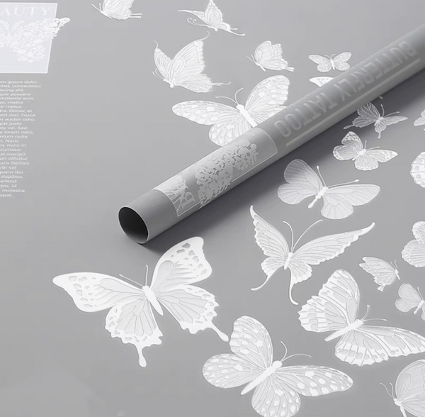 Butterfly Foggy Waterproof Wrapping Paper