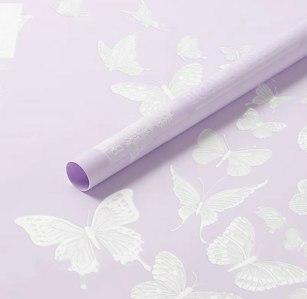 Butterfly Foggy Waterproof Wrapping Paper