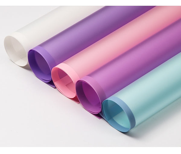 Colorful Edge Foggy Waterproof Wrapping Paper