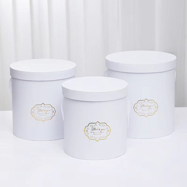 Round Barrel Hat Box (set of 3)