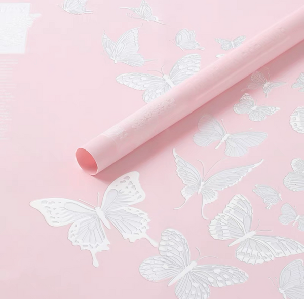 Butterfly Foggy Waterproof Wrapping Paper