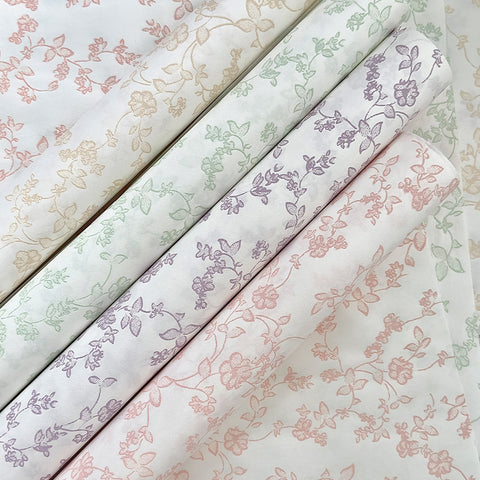 Light Floral Waterproof Wrapping Paper