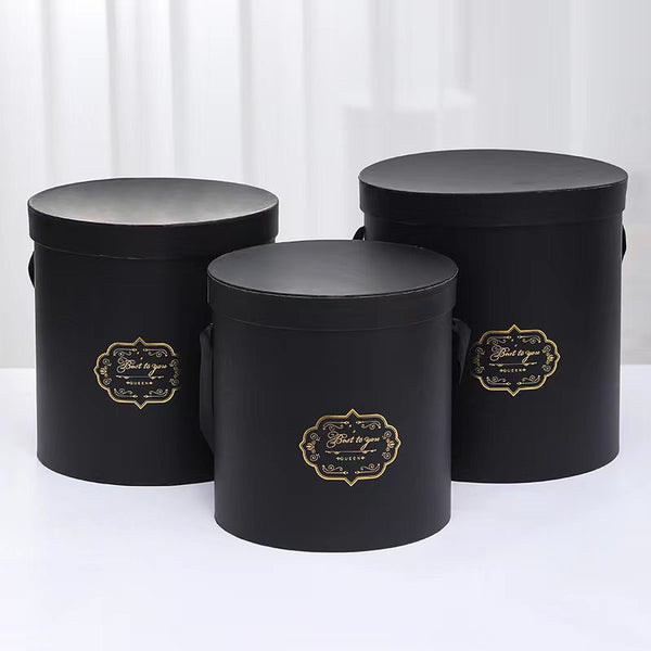 Round Barrel Hat Box (set of 3)