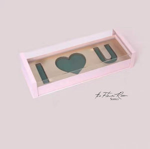 Bridget - I Heart You Rectangle Acrylic Box