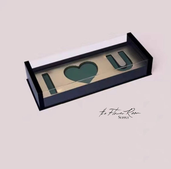 Bridget - I Heart You Rectangle Acrylic Box