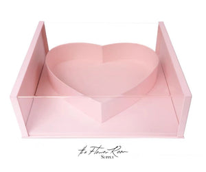 Chloe - Extra Large Heart Square Acrylic Box