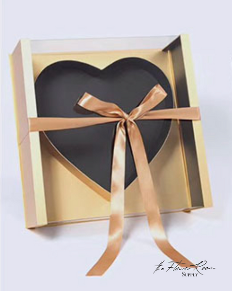 Chloe - Extra Large Heart Square Acrylic Box