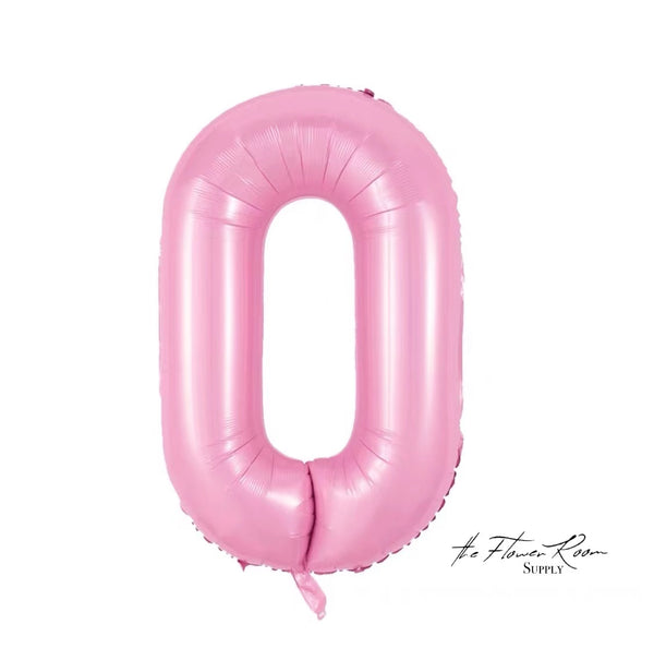 PINK 32 inch Numbers Balloon