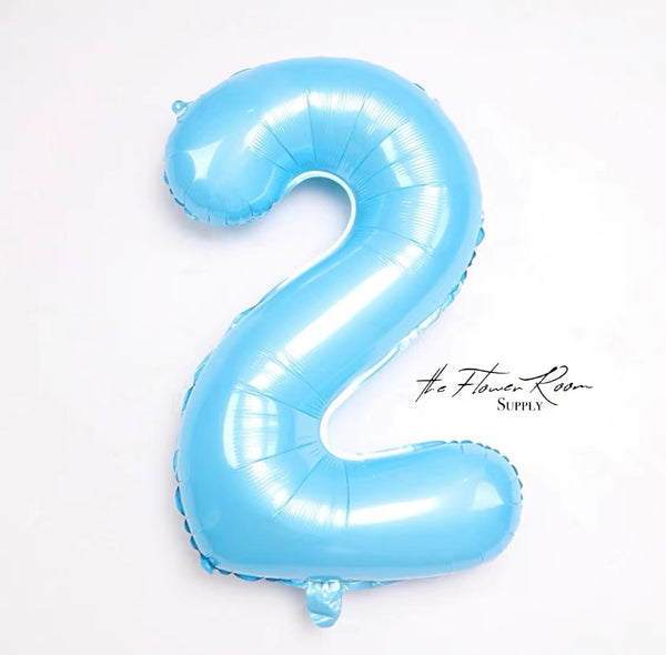 BLUE 32 inch Numbers Balloon