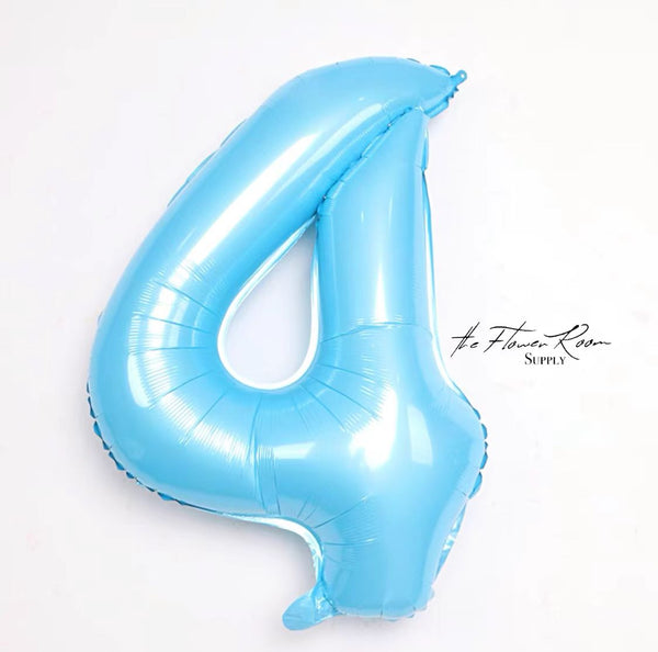 BLUE 32 inch Numbers Balloon