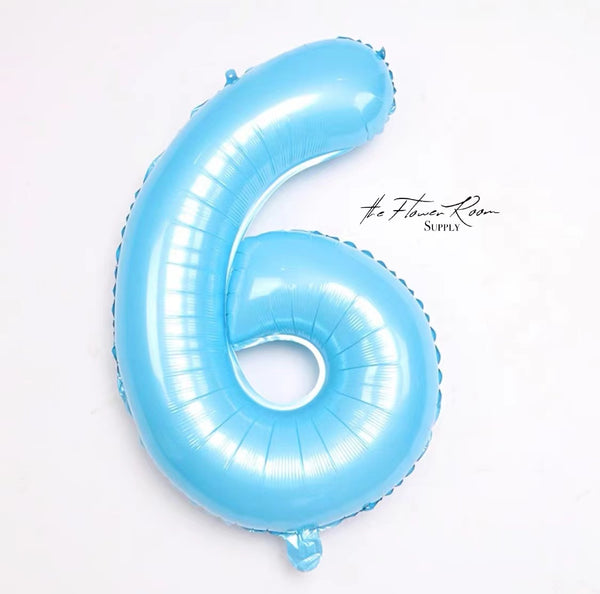 BLUE 32 inch Numbers Balloon