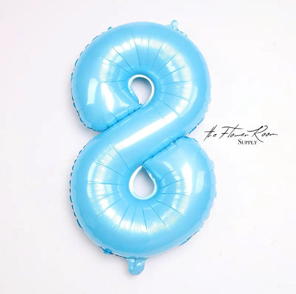 BLUE 32 inch Numbers Balloon