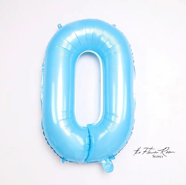 BLUE 32 inch Numbers Balloon