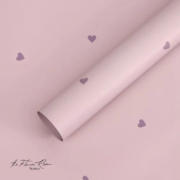 Little Hearts Waterproof Wrapping Paper