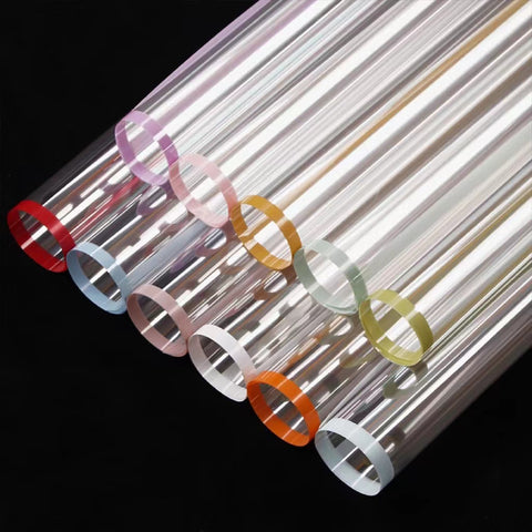Colorful Edge Clear Waterproof Wrapping Paper